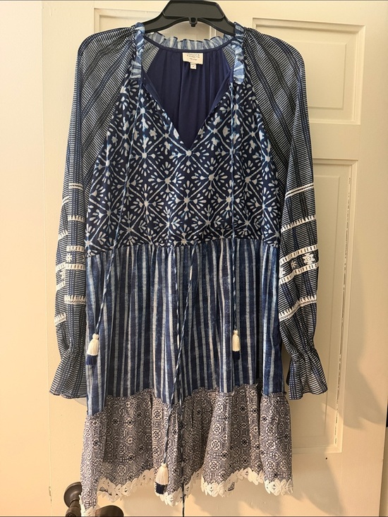 HEMANT & NANDITA Dresses & Skirts - HEMANT AND NANDITA long sleeve tunic dress